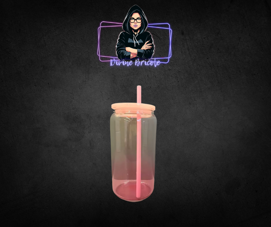 16 oz en verre ombré