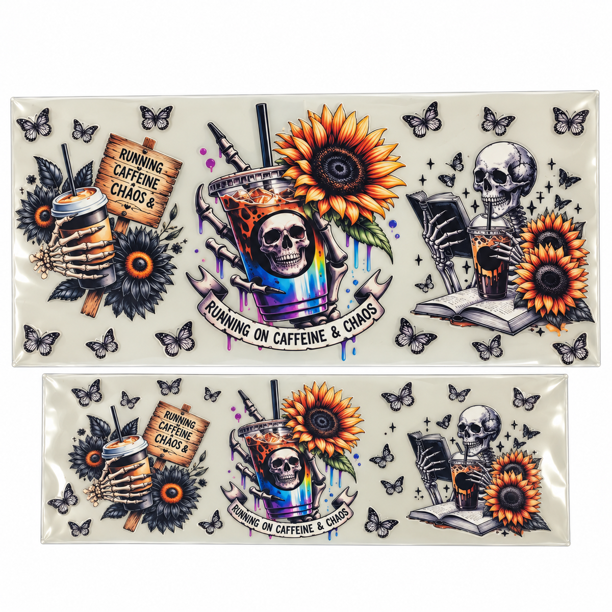 Transferts UV DTF pour contenants 40 oz – Collection de motifs