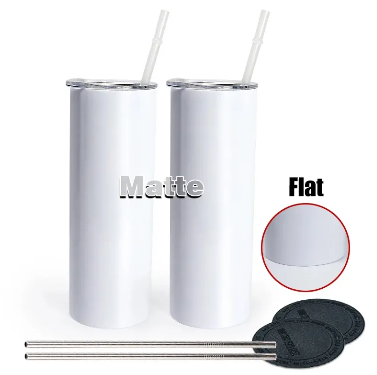 Tumbler vissable à fond plat fini matte