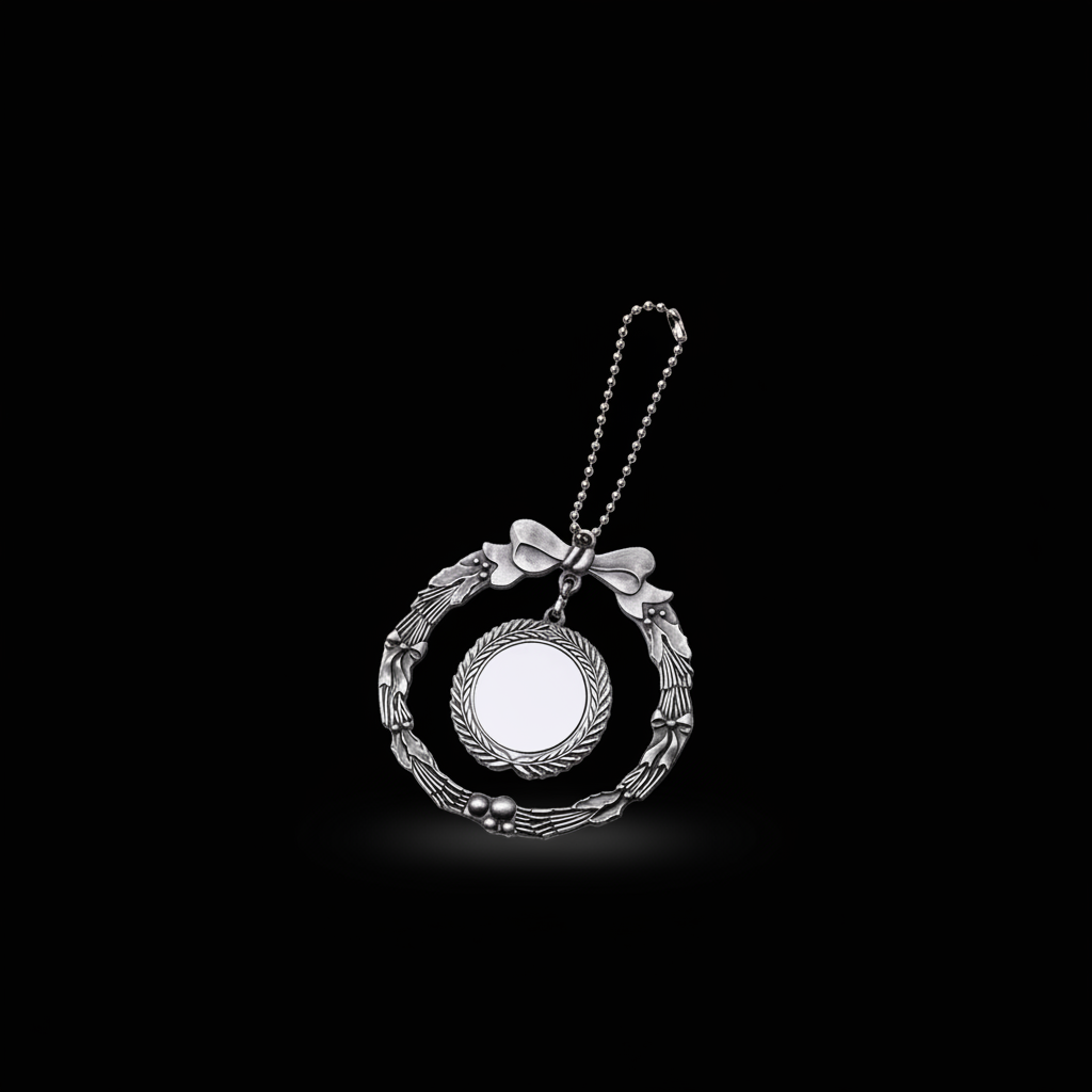 Paquet de 5 Ornements en Métal Sublimables - Couronne Polyvalente