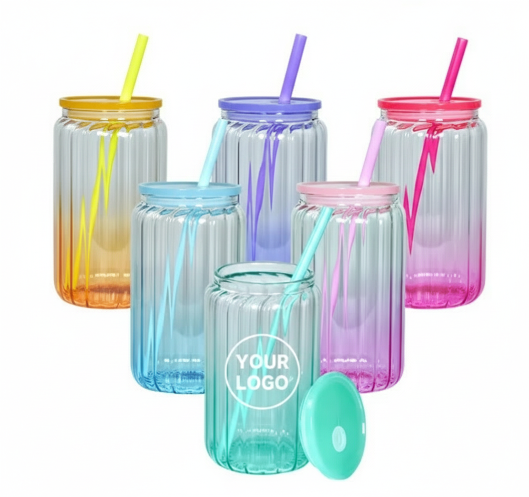 verre 16 oz /vague OMBRÉ COLORÉ