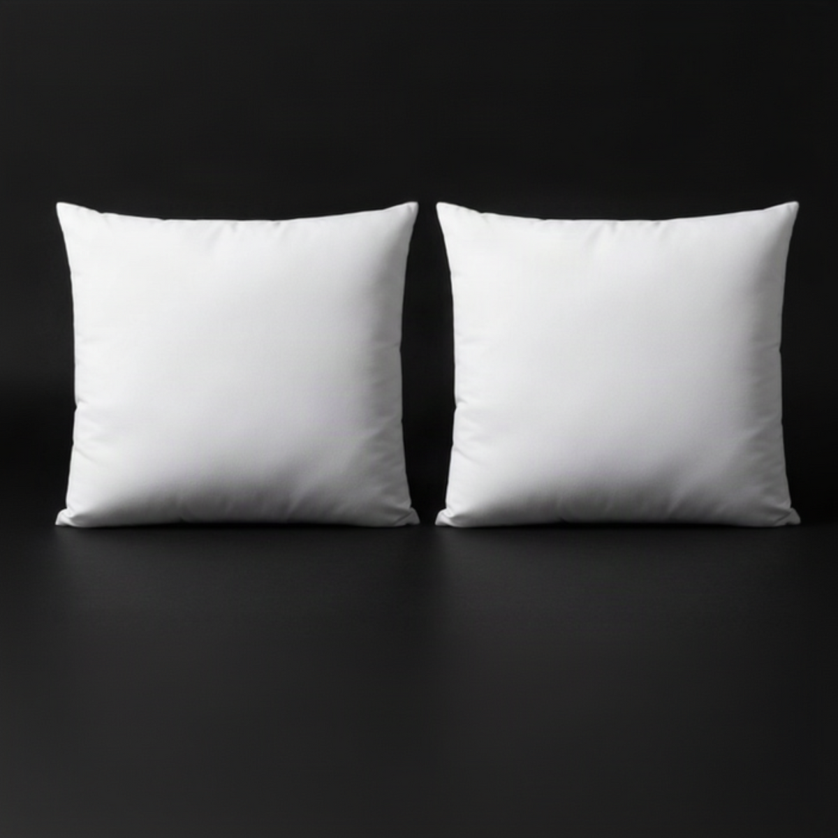 Ensemble de 2 housses de coussin blanches à sublimer – 18 × 18 po
