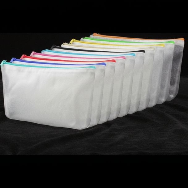 Pochette Blanche pour Sublimation - Fermeture Éclair