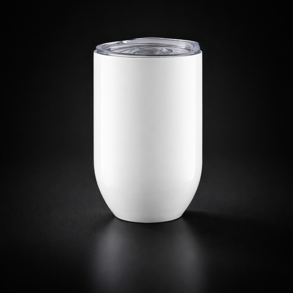 Wine Tumbler 12oz Isotherme - Blanc pour sublimation