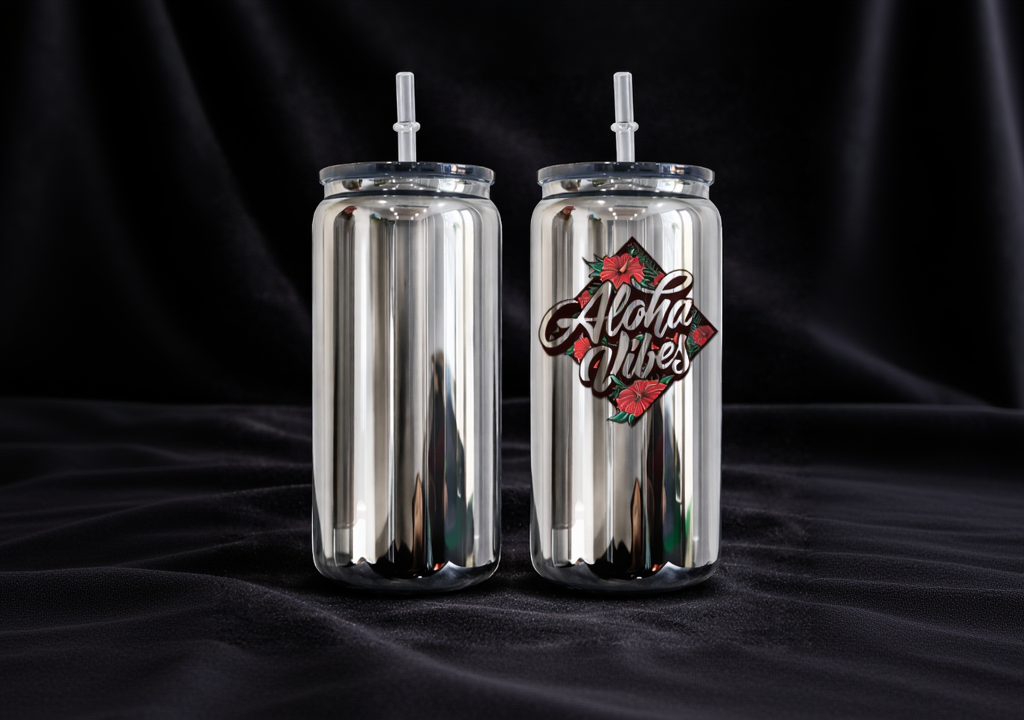 Verre 16oz effet chrome – Sublimation