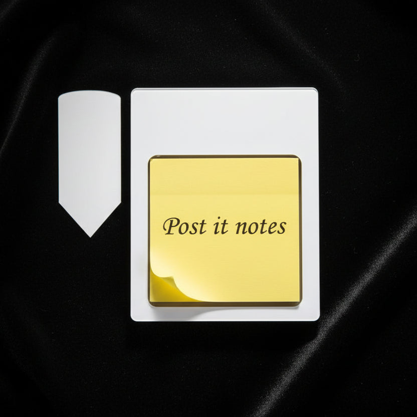 Support Bloc-Notes Adhésifs MDF avec Porte-Crayon - Sublimation