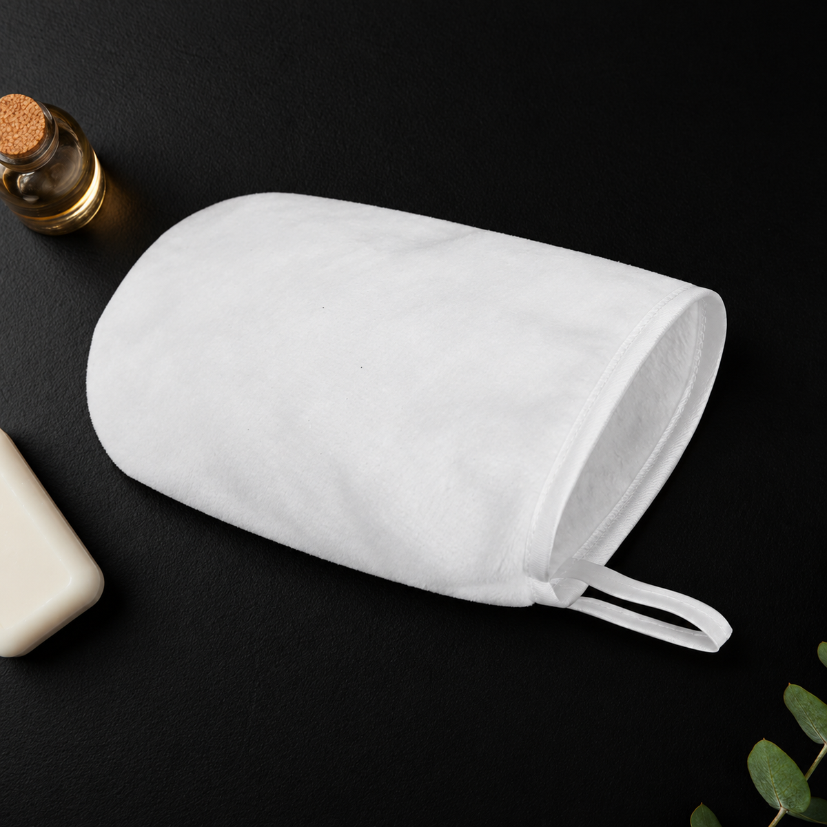 Gant de toilette en microfibre