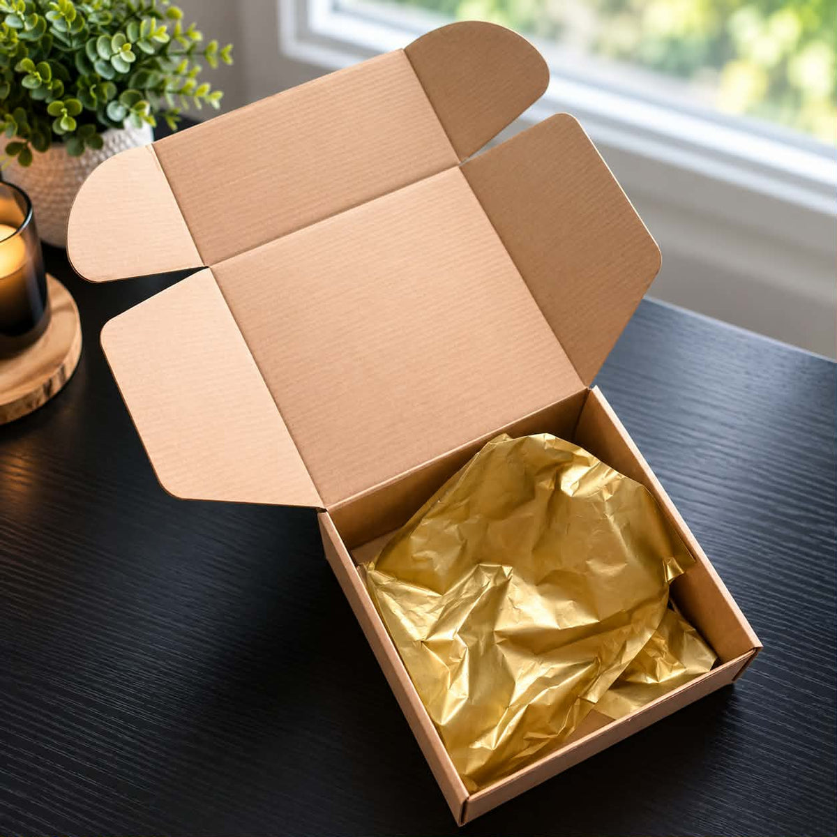 Boîte d’emballage style coffret cadeau 8 × 8 × 4