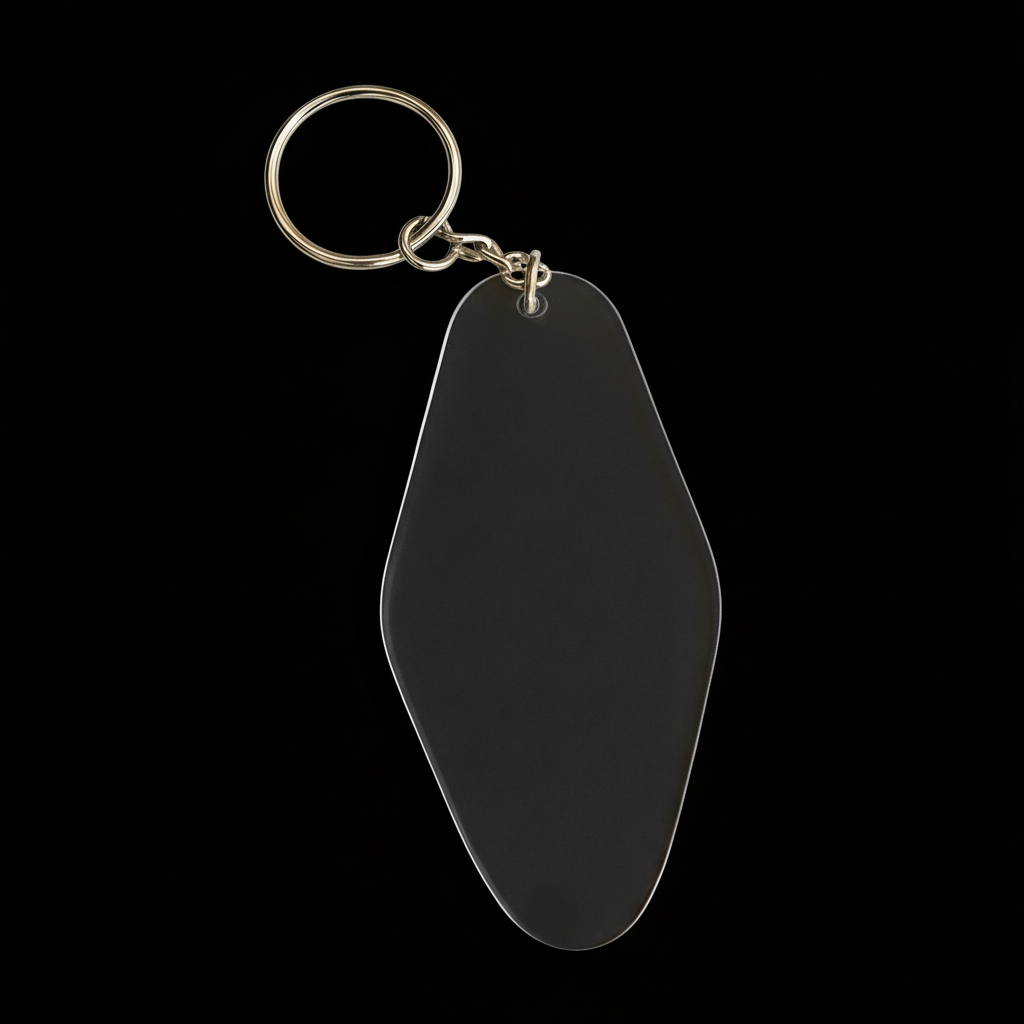 Porte-clé en acrylique transparent à personnaliser – UV