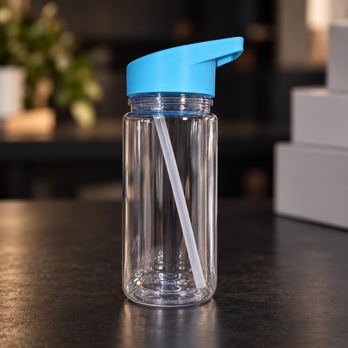 Bouteille snowglobe plastique
