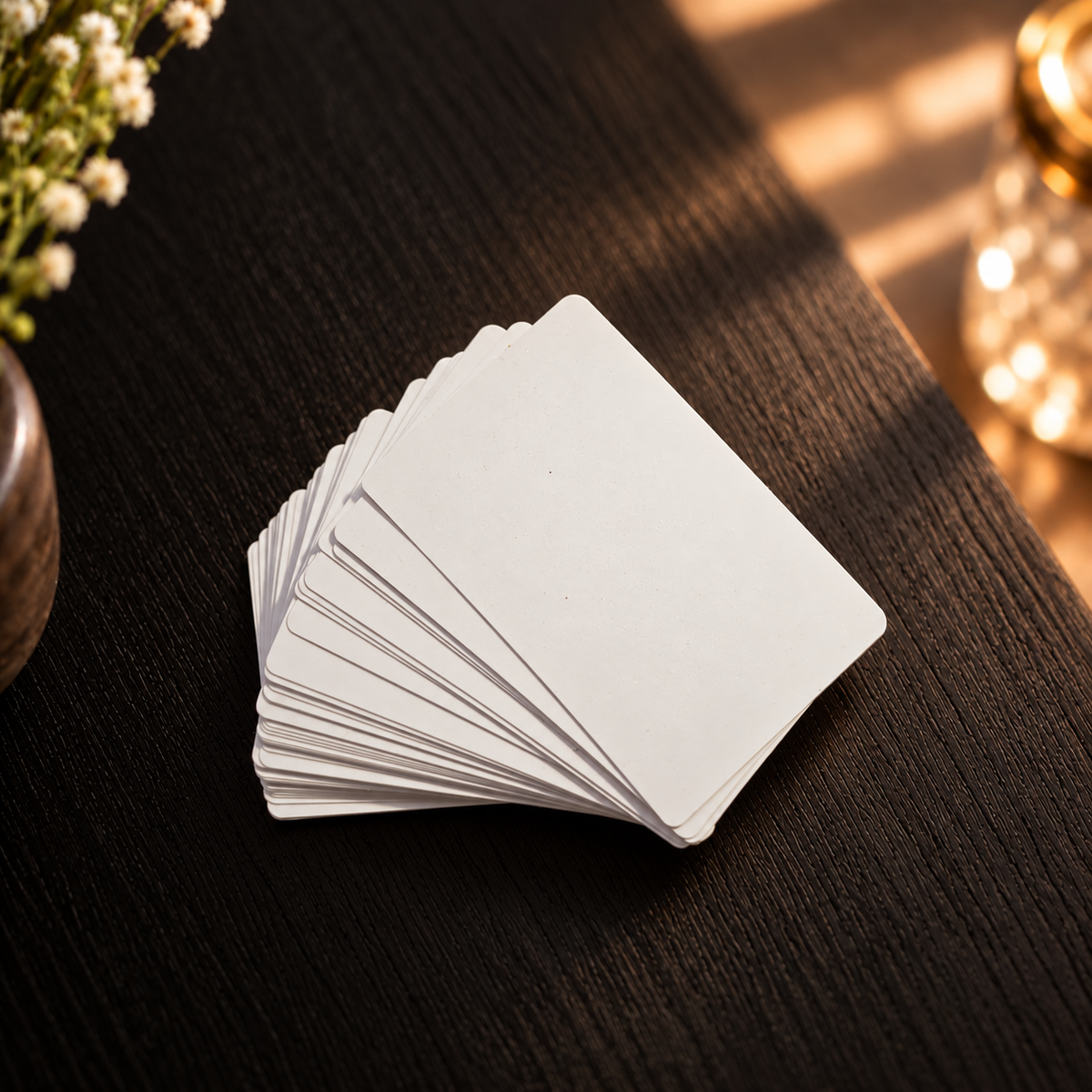 Carte en aluminium double face – 9 × 5,5 cm