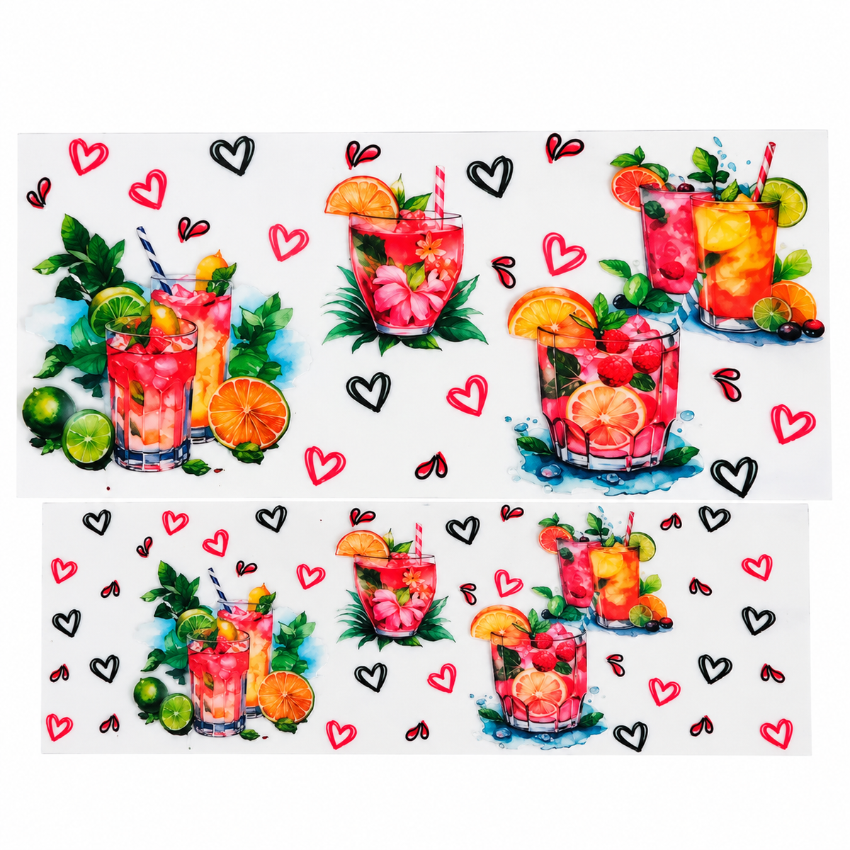 Transferts UV DTF pour contenants 40 oz – Collection de motifs