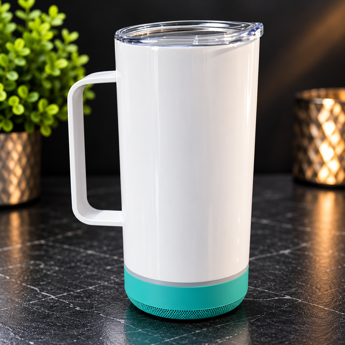 Tasse isotherme Speaker 14 oz avec haut-parleur