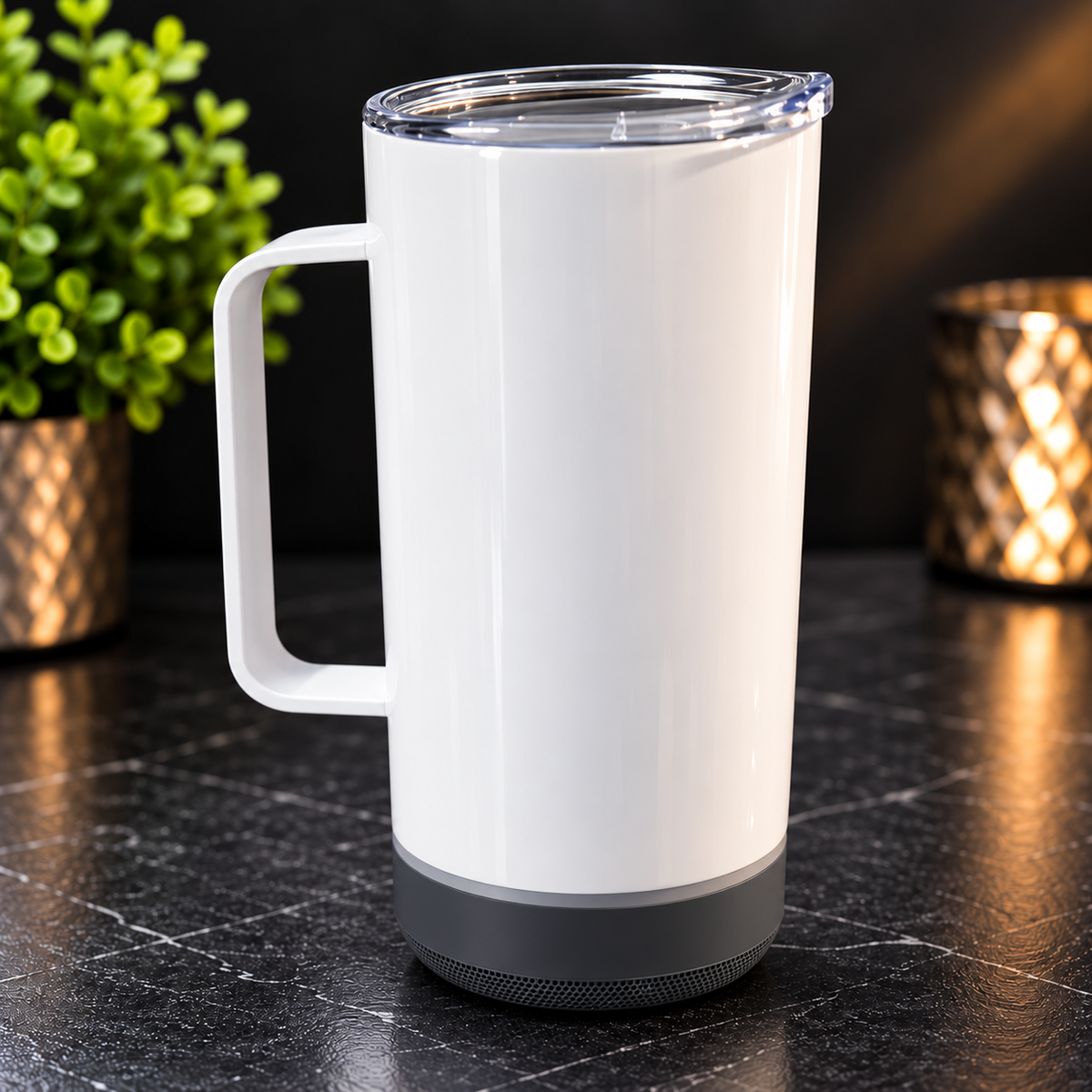 Tasse isotherme Speaker 14 oz avec haut-parleur
