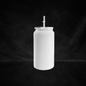 Can 16oz Isotherme Blanc Lustré - Couvercle Coloré - Sublimation & UV