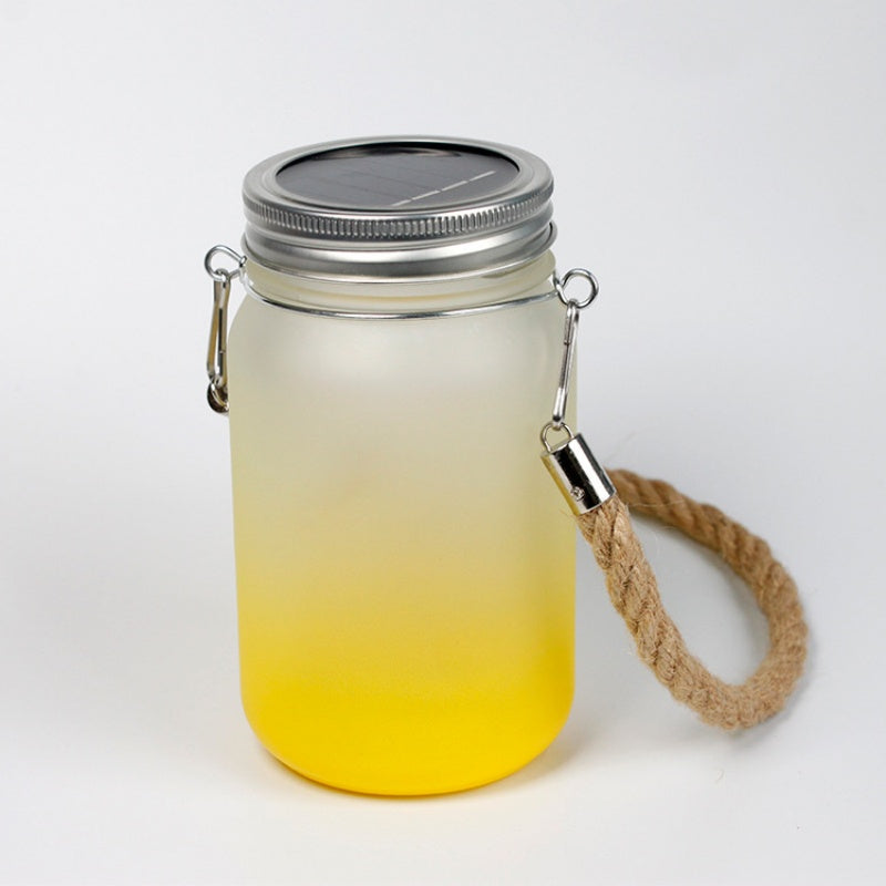 Lanterne solaire en verre givré – Sublimation