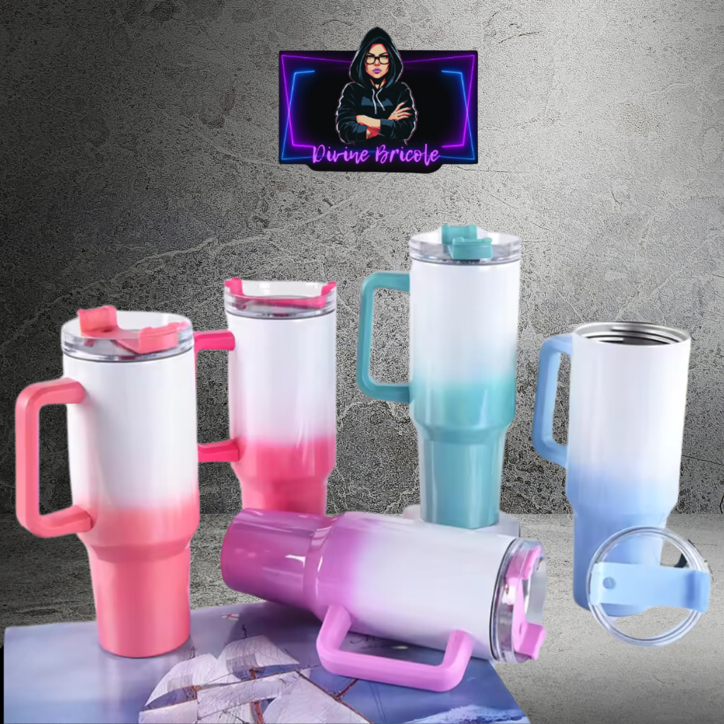 Tasse 40 oz  isotherme shimmer/ ombré SUBLIMATION