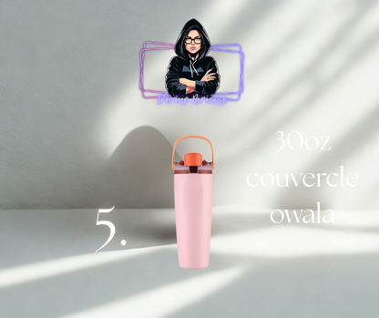 30 oz Wowala isotherme pour autocollant uv