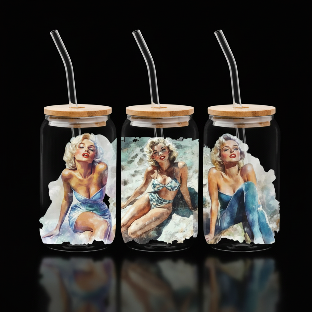 Wrap UVDTF pour Can 16 oz - Impression Double Face Qualité Supérieure