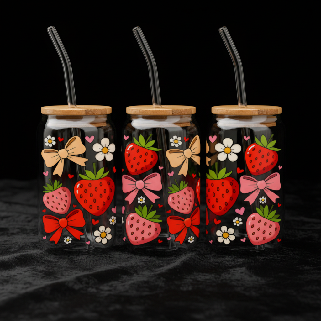 Wrap UVDTF pour Can 16 oz - Impression Double Face Qualité Supérieure