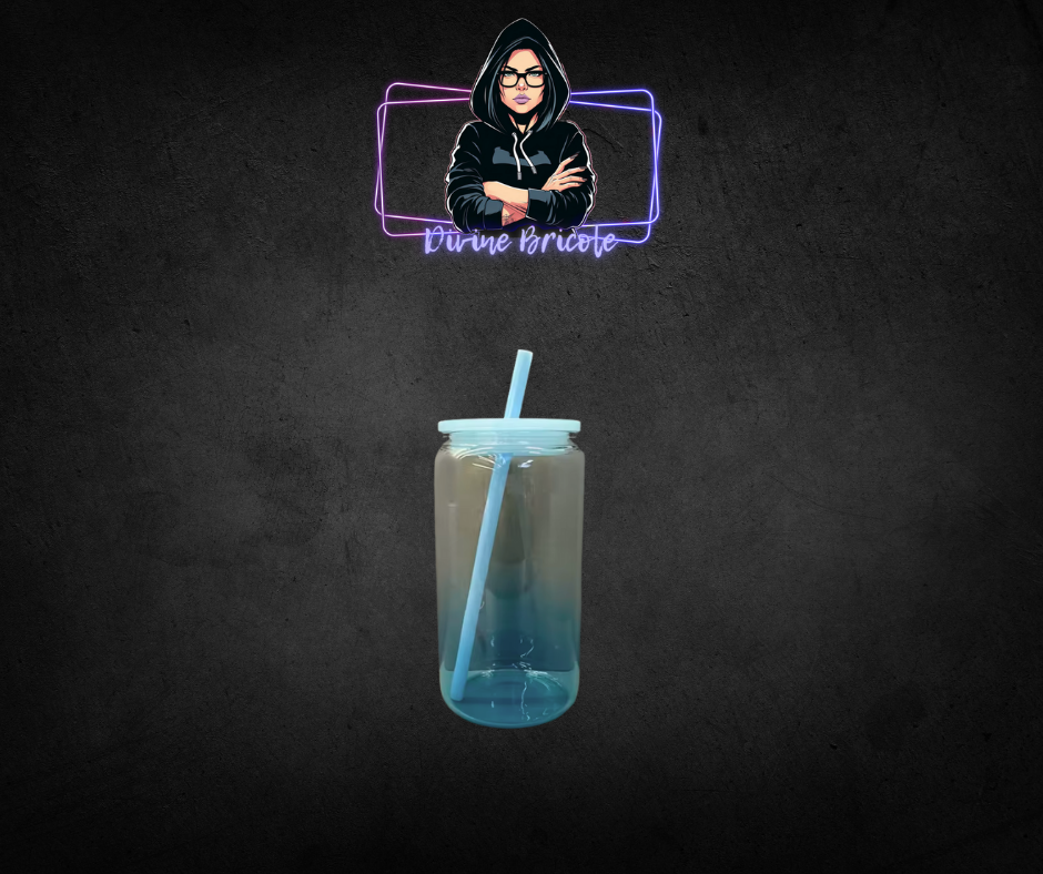 16 oz en verre ombré