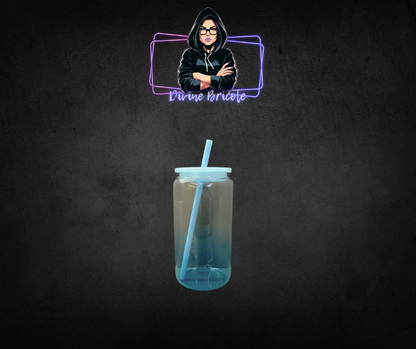 16 oz en verre ombré