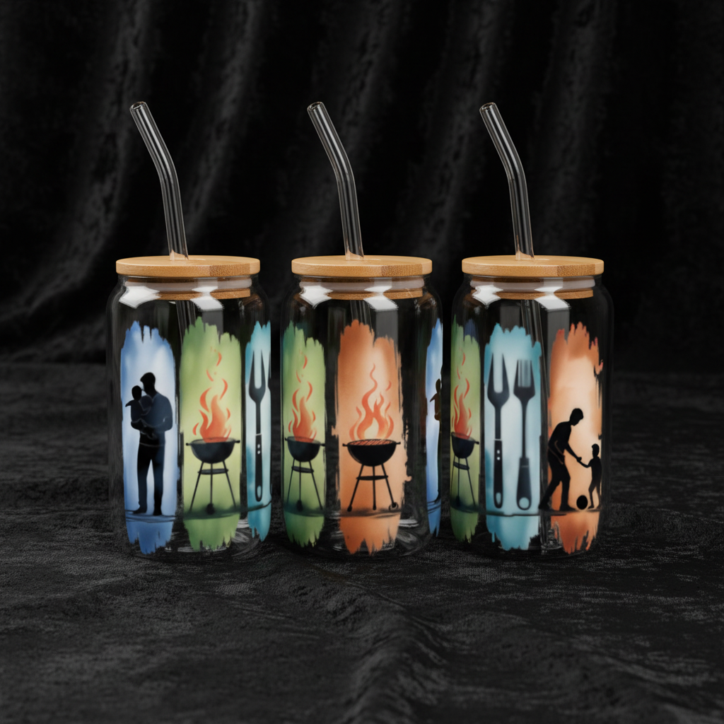 Wrap UVDTF pour Can 16 oz - Impression Double Face Qualité Supérieure