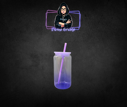 16 oz en verre ombré