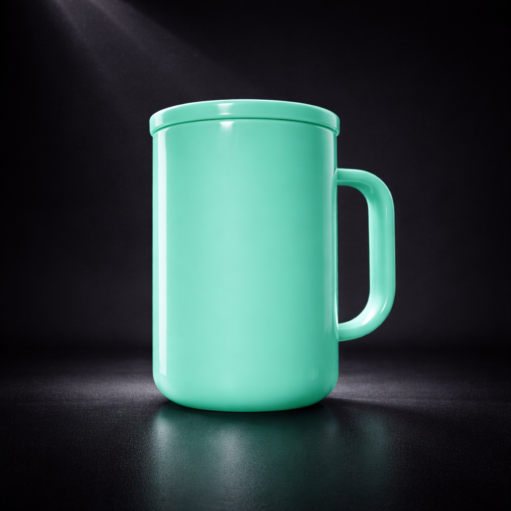 Tasse en Verre Opaque Coloré 17oz avec Couvercle Acrylique - Sublimation