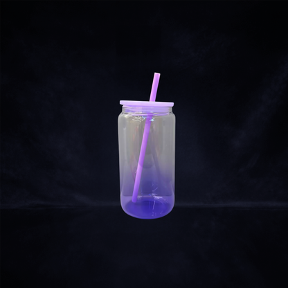 Can 16oz Plastique Ombré - Impression UV