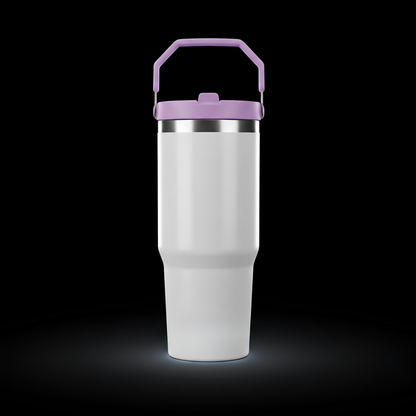 Tumbler 30oz Paille Flip — Liquidation (Non sublimable)
