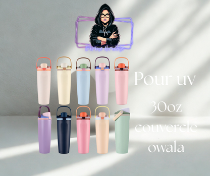 30 oz Wowala isotherme pour autocollant uv