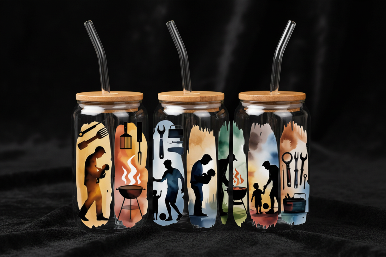 Wrap UVDTF pour Can 16 oz - Impression Double Face Qualité Supérieure