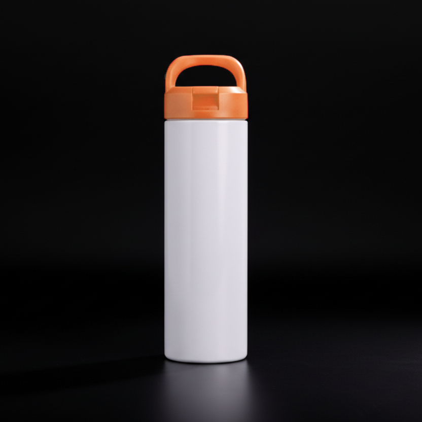 Tumbler 20oz Couvercle Flip à Anse pour Sublimation — Fini Lustré
