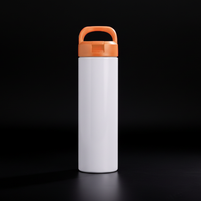 Tumbler 20oz Couvercle Flip à Anse pour Sublimation — Fini Lustré
