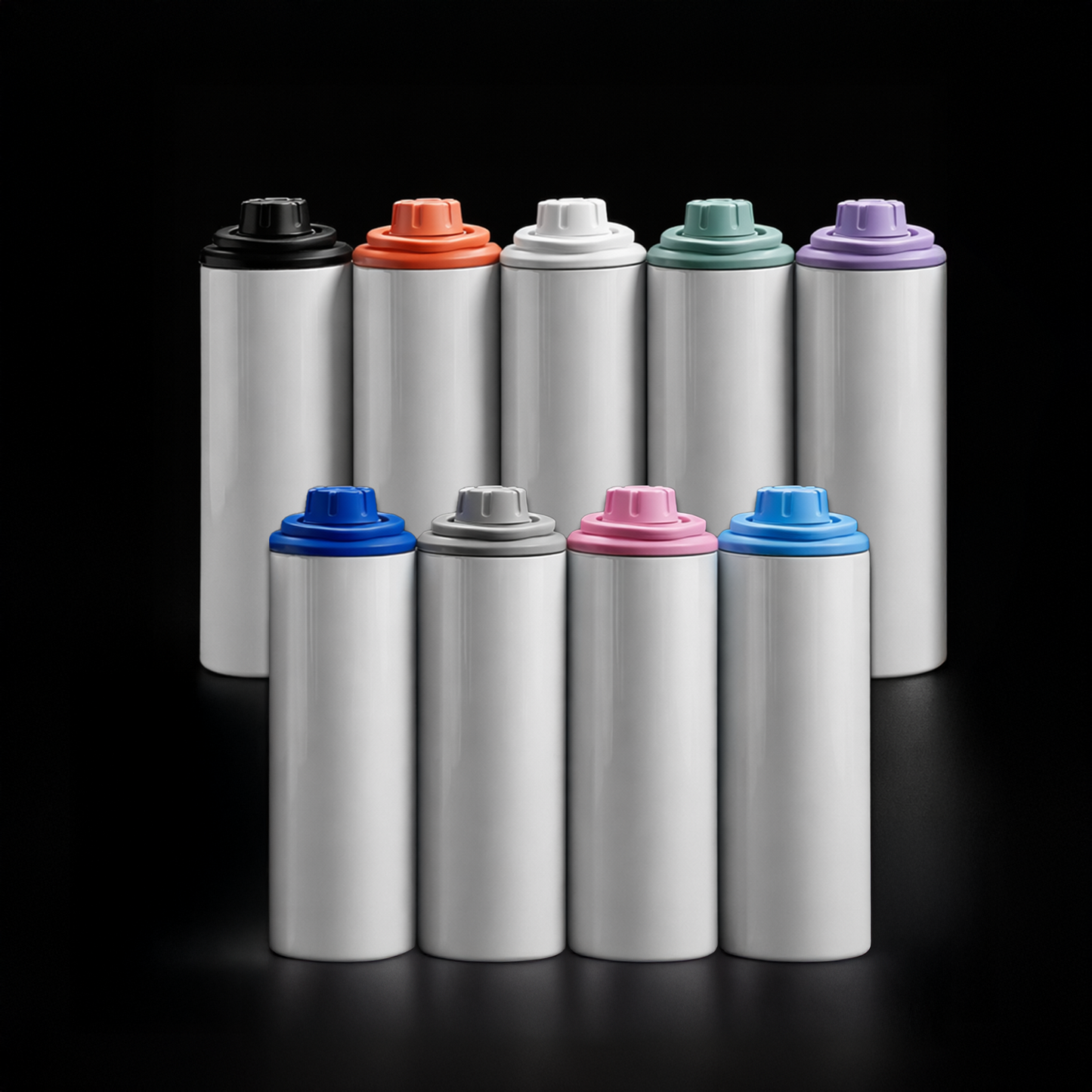 Tumbler 20oz Couvercle Gourde pour Sublimation — Fini Lustré