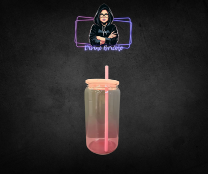 16 oz en verre ombré