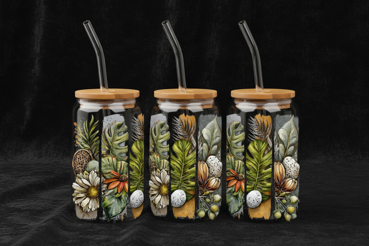 Wrap UVDTF pour Can 16 oz - Impression Double Face Qualité Supérieure