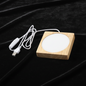 Lampe de Table LED Bois Insert Verre - Sublimation