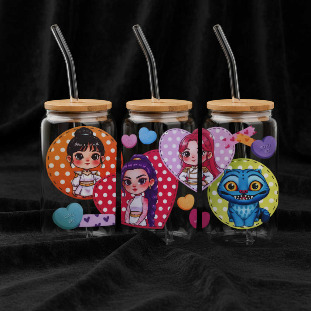 Wrap UVDTF pour Can 16 oz - Impression Double Face Qualité Supérieure