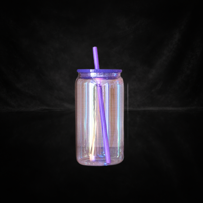 Verre Can 16oz Effet Prisme - Sublimation & UV