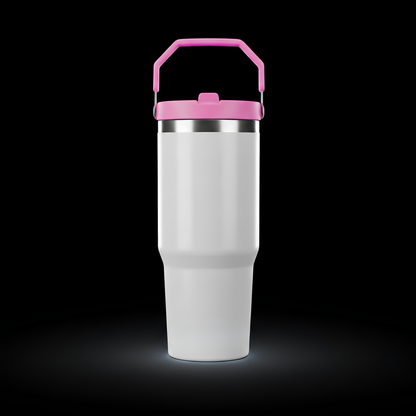 Tumbler 30oz Paille Flip — Liquidation (Non sublimable)