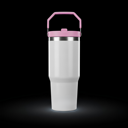 Tumbler 30oz Paille Flip — Liquidation (Non sublimable)