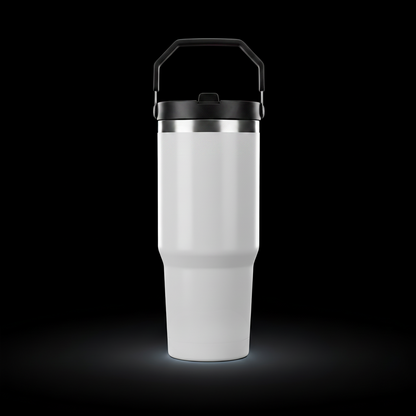 Tumbler 30oz Paille Flip — Liquidation (Non sublimable)