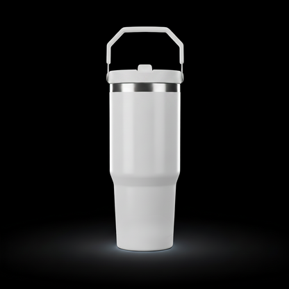 Tumbler 30oz Paille Flip — Liquidation (Non sublimable)
