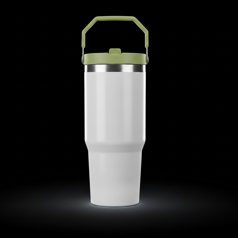 Tumbler 30oz Paille Flip — Liquidation (Non sublimable)