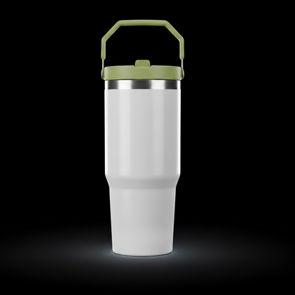 Tumbler 30oz Paille Flip — Liquidation (Non sublimable)