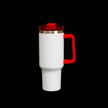 Mug 40 oz Blanc à Poignée Colorée - Sublimation