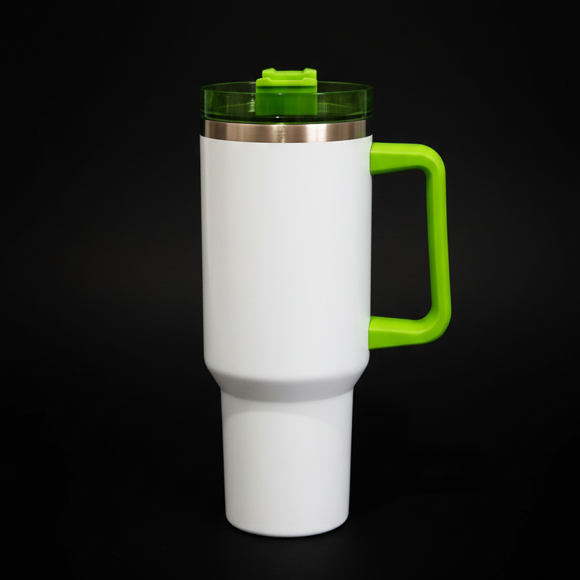 Mug 40 oz Blanc à Poignée Colorée - Sublimation