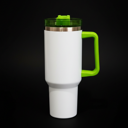 Mug 40 oz Blanc à Poignée Colorée - Sublimation